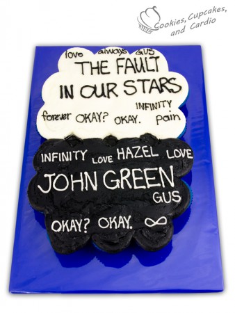 The fault in our stars' cake. Based on both the book and the movie. | The fault  in our stars, Tfios, Book cakes